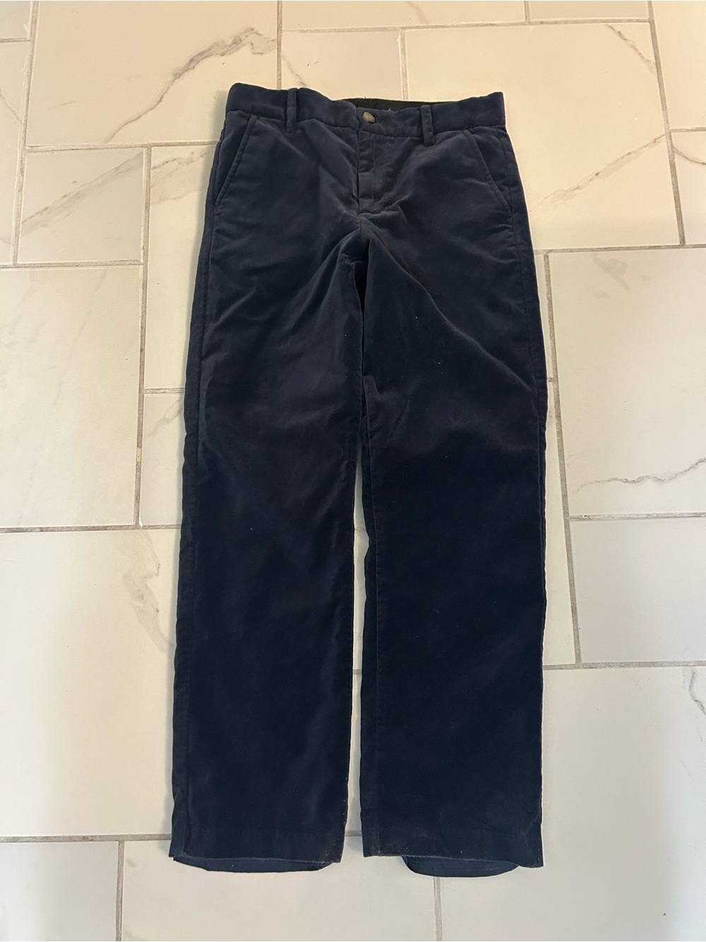 Janie and Jack Dark Navy velvet lined dress pants size 10 boys